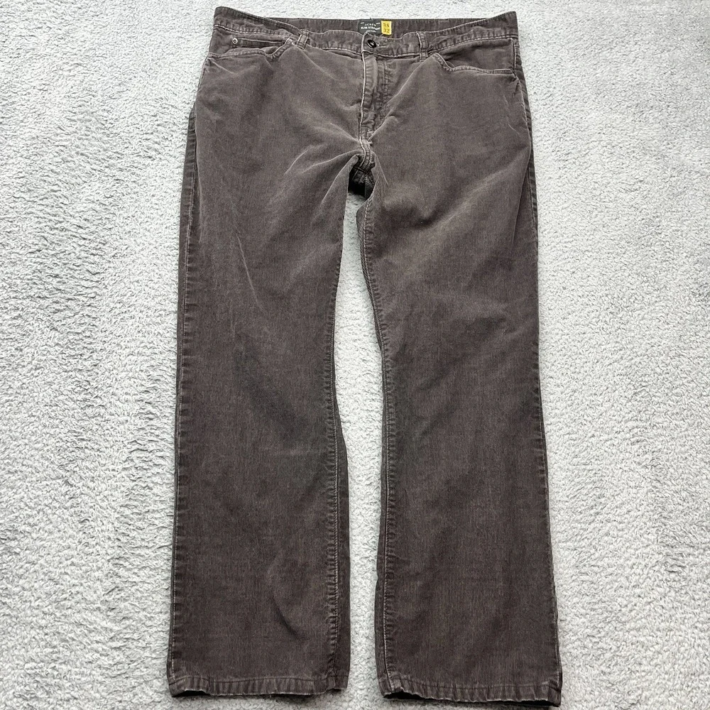 J Crew Corduroy Pants Mens 38x29 Chocolate Brown Slim Straight Chino Classiccore